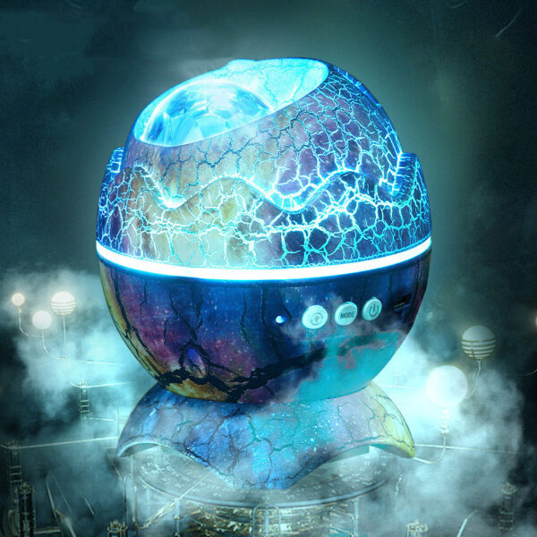 LED Dinosaur Egg Star Galaxy Projection Lamp Bluetooth Music - Image 2