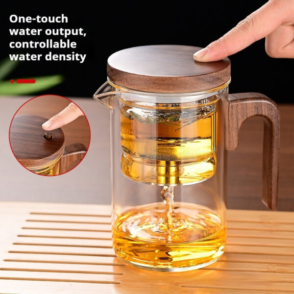 Does Not Stainless Steel Tea Strainers Glass Piaoyi Tea Pot - Image 5